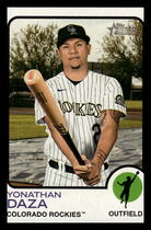 2022 Topps Heritage #297 Yonathan Daza