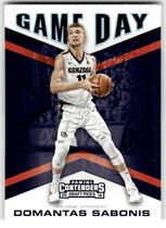 2016 Panini Contenders Draft Picks Game Day #16 Domantas Sabonis