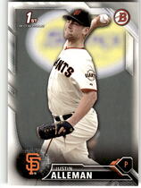 2016 Bowman Draft Picks and Prospects #BD-71 Justin Alleman