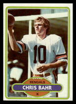 1980 Topps Base Set #501 Chris Bahr