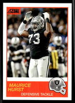 2019 Score Base Set #36 Maurice Hurst