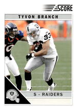 2011 Score Base Set #216 Tyvon Branch