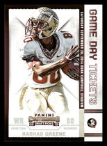 2015 Panini Contenders Draft Picks Game Day Tickets #37 Rashad Greene