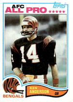 1982 Topps Base Set #38 Ken Anderson