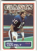 1983 Topps Base Set #134 Brad Van Pelt