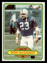 1980 Topps Base Set #314 Don McCauley