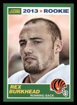 2013 Score Base Set #416 Rex Burkhead