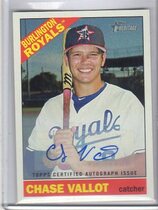 2015 Topps Heritage Minor League Real One Autos #ROA-39 Chase Vallot