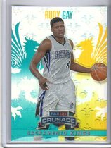 2013 Panini Crusade Prizm Teal #208 Rudy Gay