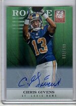 2012 Donruss Elite Turn of the Century Autographs #139 Chris Givens