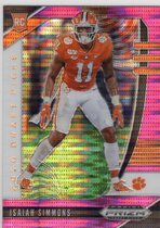 2020 Panini Prizm Draft Picks Pink Pulsar Prizm #154 Isaiah Simmons