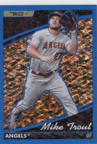 2022 Topps Update Topps Black Gold Blue #BG-3 Mike Trout