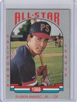 1988 Cal League California League All Stars Cal League #32 Ruben Amaro Jr.