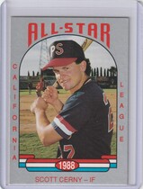 1988 Cal League California League All Stars Cal League #33 Scott Cerny