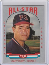 1988 Cal League California League All Stars Cal League #36 Gary Ruby