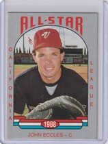 1988 Cal League California League All Stars Cal League #38 John Eccles