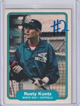 1982 Fleer Base Set #348 Rusty Kuntz