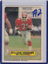 1983 Topps Sticker Inserts #4 William Andrews
