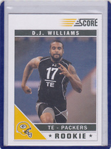 2011 Score Base Set #324 D.J. Williams