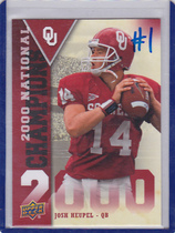 2011 Upper Deck Oklahoma National Champions #NC-HE Josh Heupel