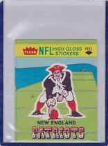 1981 Fleer Team Action Stickers #32 New England Patriot