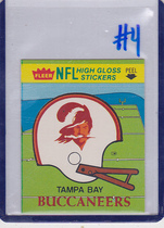 1981 Fleer Team Action Stickers #53 Tampa Bay Bucs