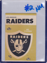 1983 Fleer Team Action Stickers #NNO Los Angeles Raiders