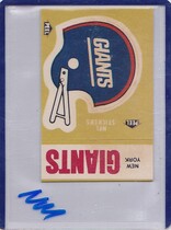 1983 Fleer Team Action Stickers #NNO New York Giants