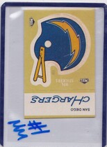 1983 Fleer Team Action Stickers #NNO San Diego Chargers