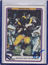 1982 Fleer Team Action #30 Minnesota Vikings