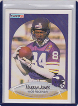 1990 Fleer Base Set #100 Hassan Jones