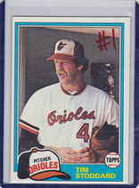 1981 Topps Base Set #91 Tim Stoddard