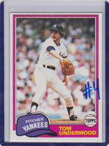 1981 Topps Base Set #114 Tom Underwood