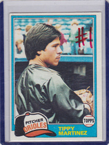 1981 Topps Base Set #119 Tippy Martinez