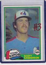 1981 Topps Base Set #235 Scott Sanderson