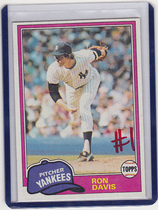 1981 Topps Base Set #16 Ron Davis