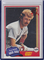 1981 Topps Base Set #549 Jerry Remy