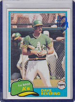 1981 Topps Base Set #568 Dave Revering