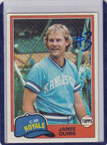 1981 Topps Base Set #507 Jamie Quirk