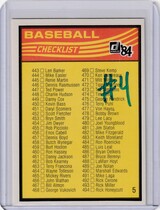 1984 Donruss Base Set #CL5 Checklist 443-546