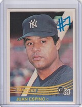 1984 Donruss Base Set #92 Juan Espino