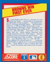 1989 Score A Year to Remember Magic Motion Trivia #13 St. Louis Browns