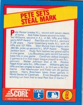 1989 Score A Year to Remember Magic Motion Trivia #15 Pete Reiser