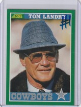 1989 Score Base Set #330 Tom Landry
