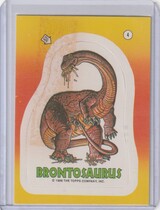 1988 Topps Dinosaurs Attack! - Stickers #4 Brontosaurus