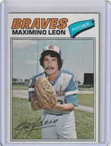 1977 Topps Base Set #213 Max Leon