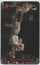 1994 Classic Phone Cards $2 #NNO Donyell Marshall
