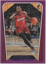 2018 Panini NBA Hoops Purple #282 Dwyane Wade