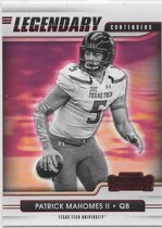 2021 Panini Contenders Draft Picks Legendary Contenders Red #2 Patrick Mahomes