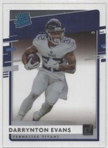 2020 Panini Chronicles Clearly Donruss Rated Rookies #33 Darrynton Evans
